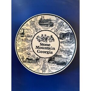 American Ironstone Stone Mountain Georgia Souvenir Plate‎ 8 Inch